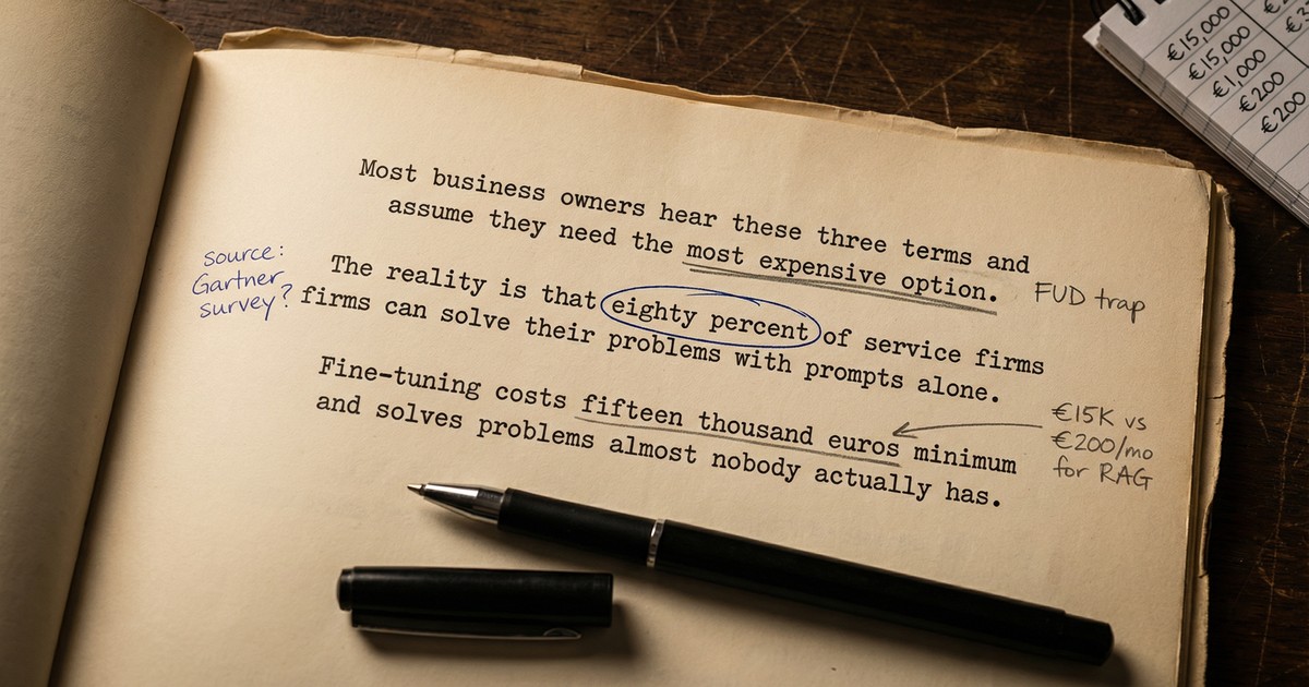 RAG, Fine-Tuning, and Prompt Engineering: Which One Do You Actually Need?